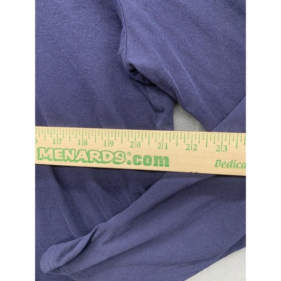 Polo Ralph Lauren Men's Long Sleeve Hooded Tee Shirt Large Navy Spell Out - Picture 5 of 13